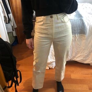 ASOS Croc Metallic Denim Pants